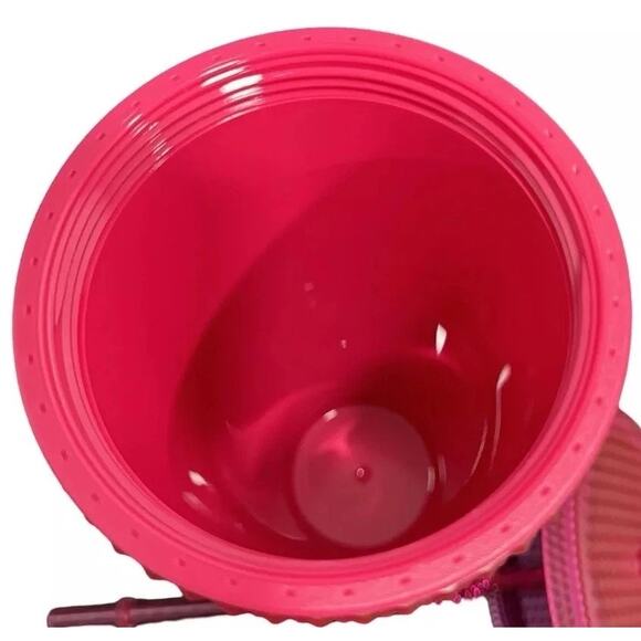 Starbucks 2023 Ruby Bling Studded 24oz Venti Tumbler Hot Pink Jelly - Picture 4 of 6